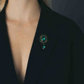 EMERALD BROOCH
