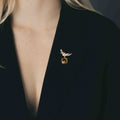 GOLDEN BIRD BROOCH