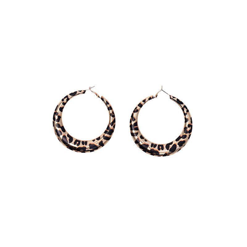 LEOPARD HOOP EARRINGS