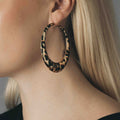 LEOPARD HOOP EARRINGS