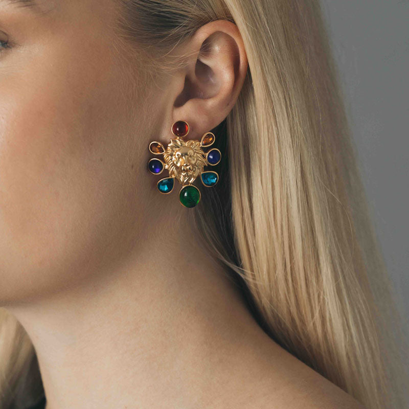 LION EARRINGS