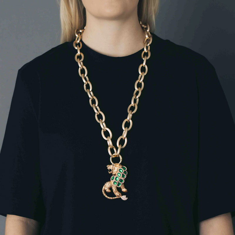 PANTHER NECKLACE – GREEN
