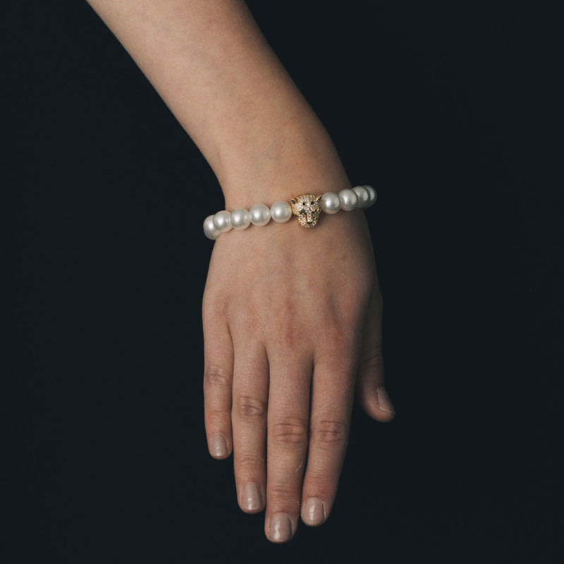 PANTHER PEARL BRACELET