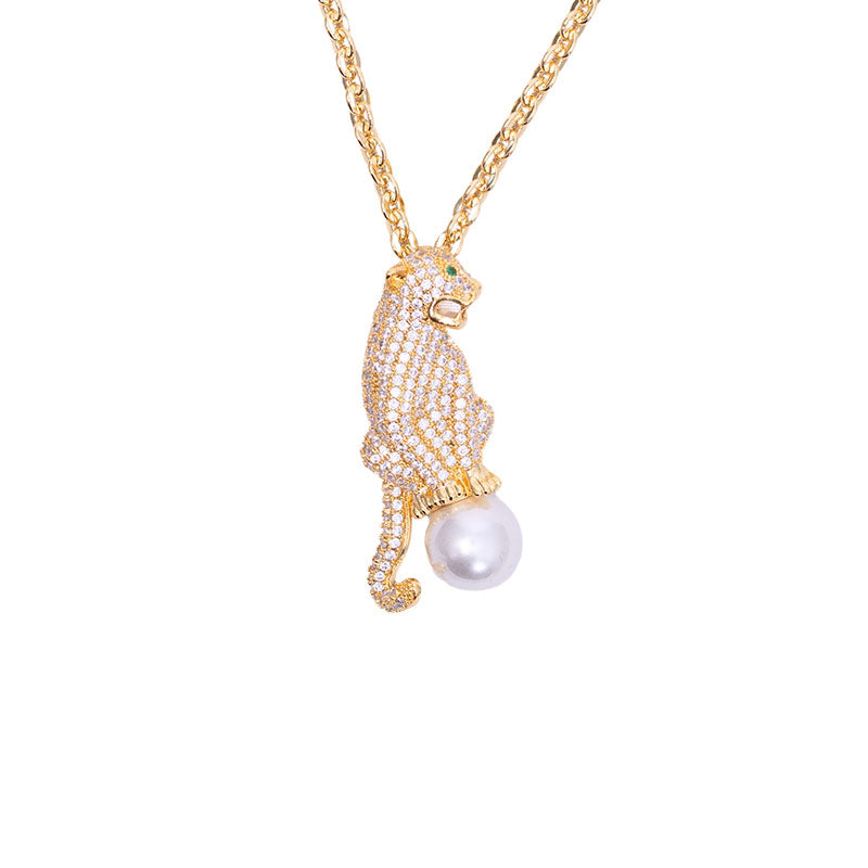 PANTHER PEARL NECKLACE